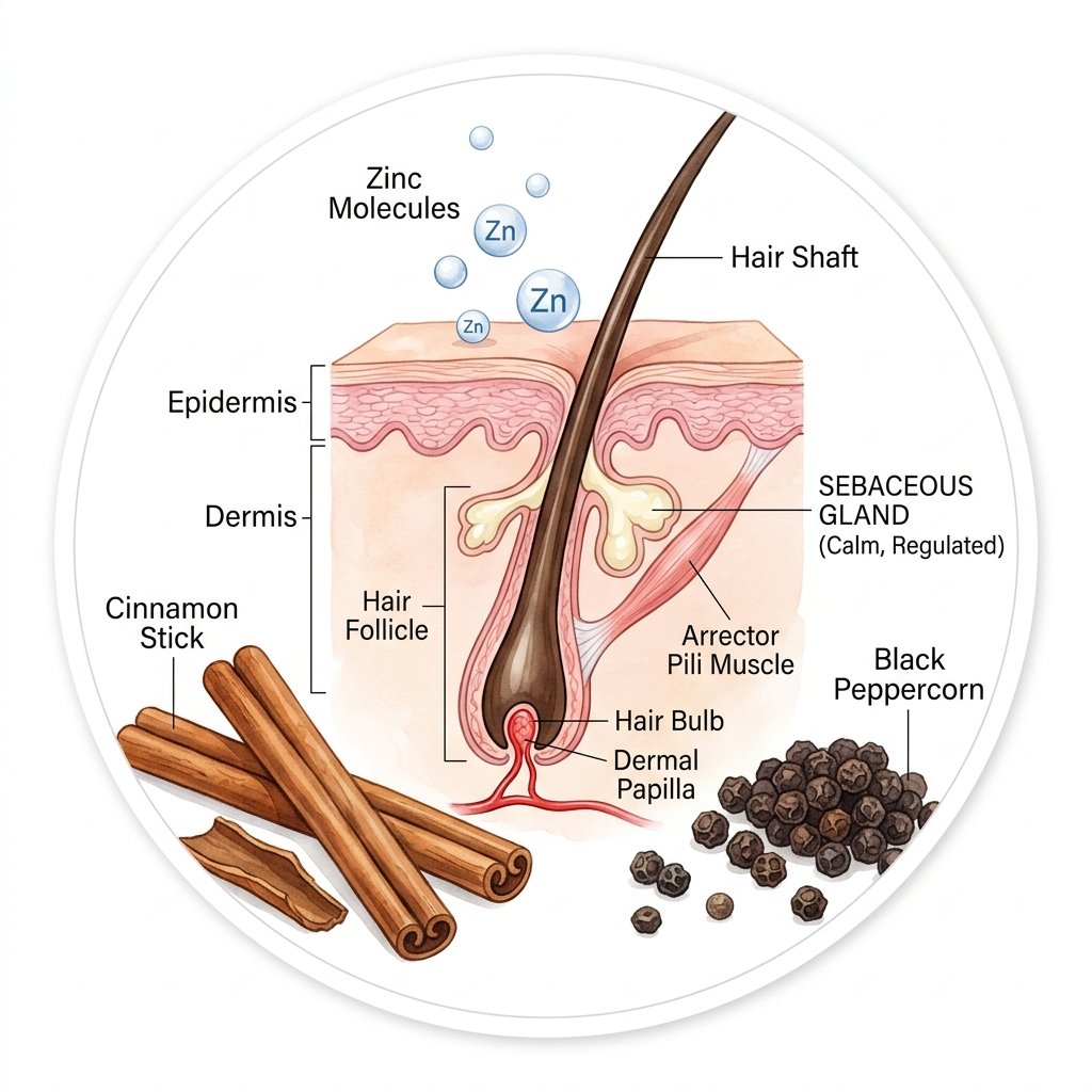 Regulation of Excess Sebum (Root Cause Control)